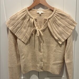 Cream Tie Sweater